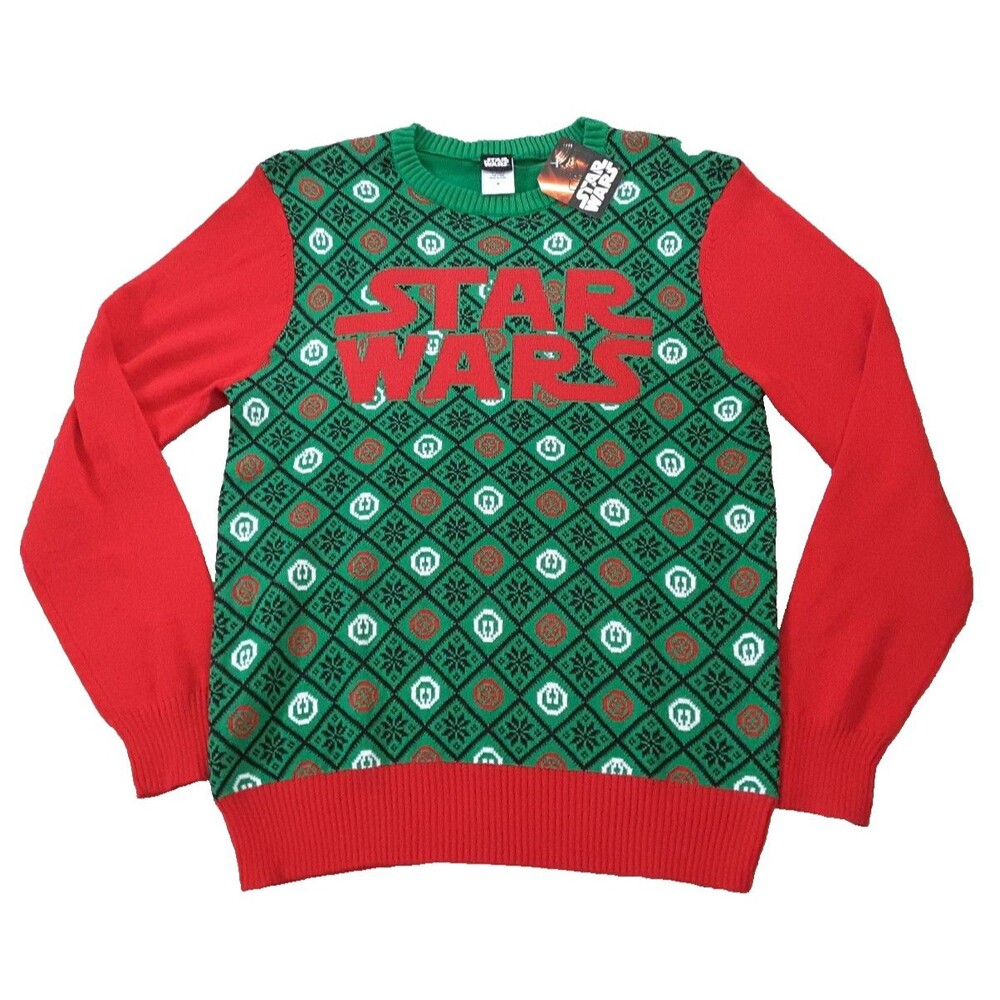 Star Wars Ugly Tacky Christmas Sweater Size M